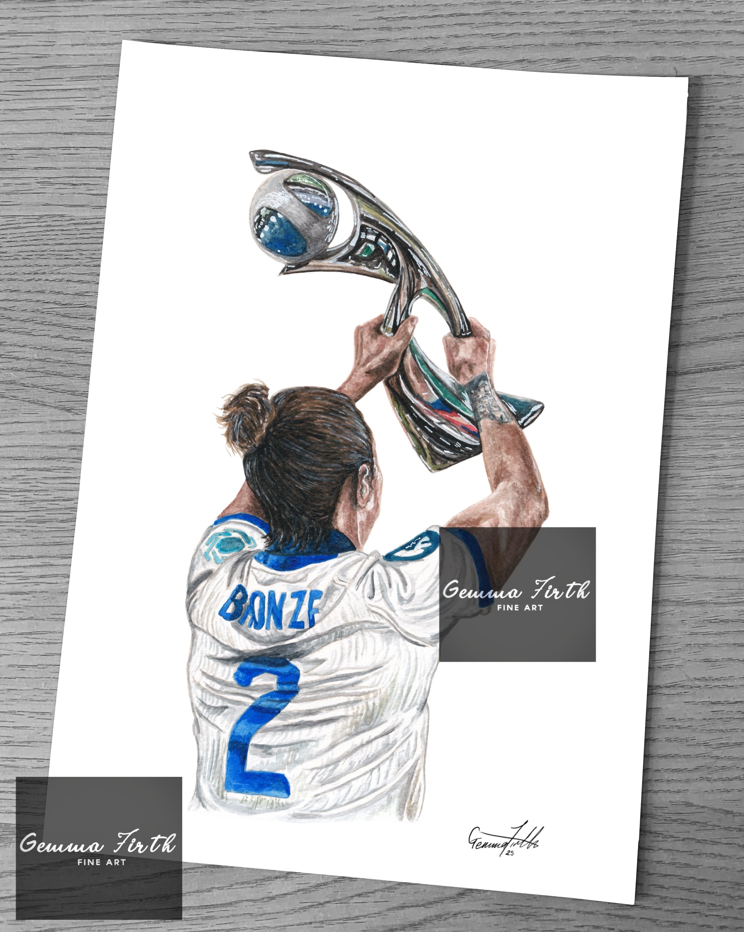 Painting Power: My Watercolour Tribute to Lucy Bronze