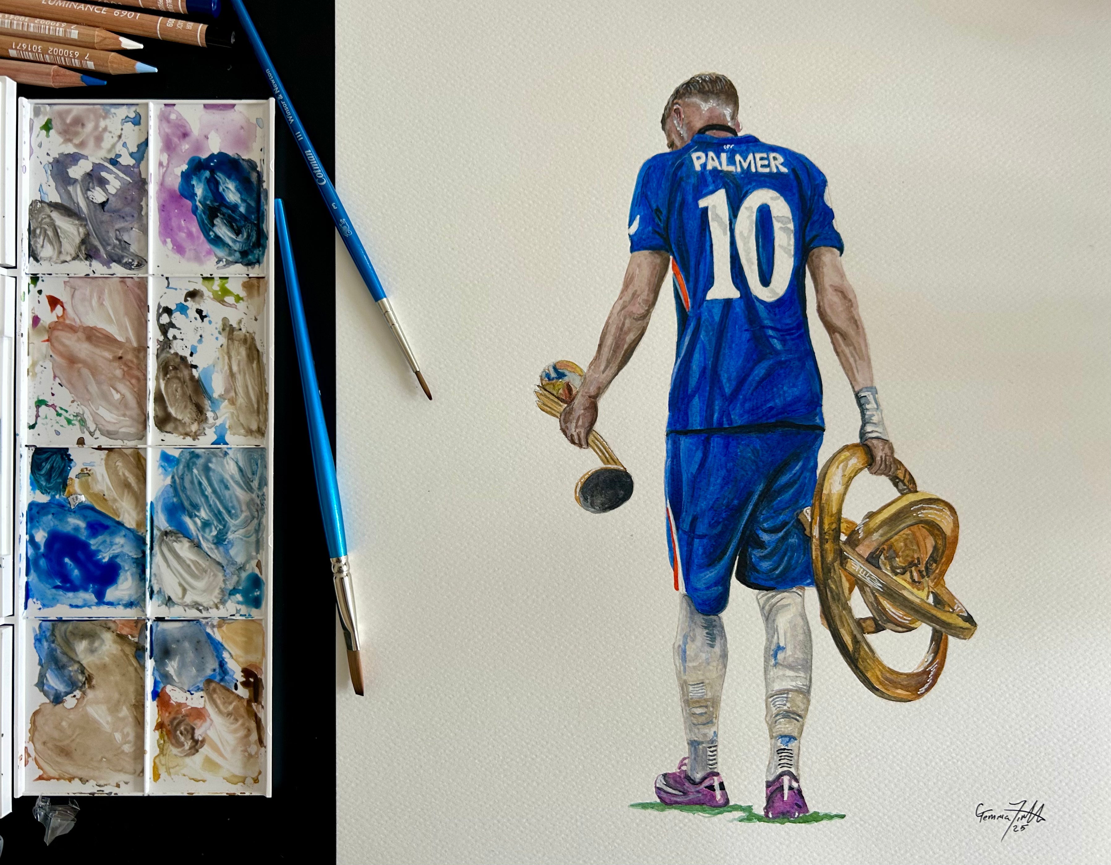 Capturing Cole Palmer: Artist's Notes