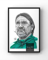 Daniel Farke Inspired Drawing Print