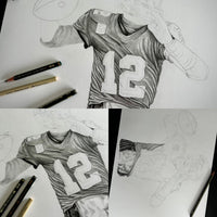 "Brady" Pencil Drawing A3 *ORIGINAL ARTWORK*