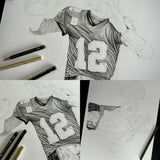 "Brady" Pencil Drawing A3 *ORIGINAL ARTWORK*