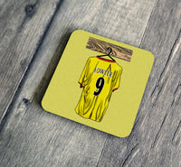 Retro Fowler Shirt Illustration Coaster