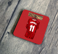 Retro Ravanelli Shirt Illustration Coaster