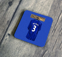 Retro L. Baines Shirt Illustration Coaster