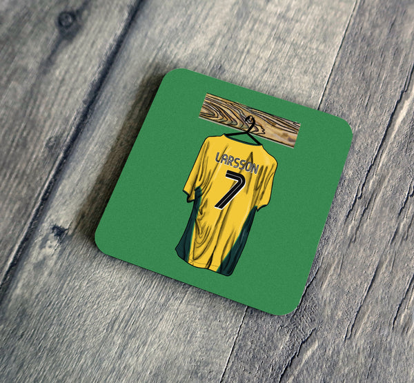 Retro Larsson Shirt Illustration Coaster