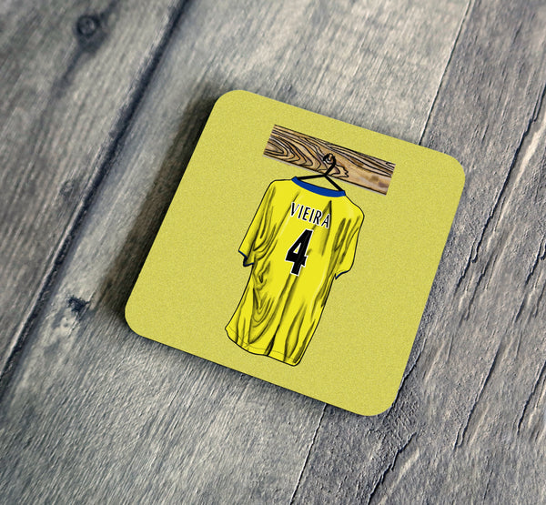 Retro Vieira Shirt Illustration Coaster