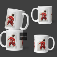 Drawing of Curtis Jones Digital Drawing Inspired Pencil Drawing Mug Original Artwork