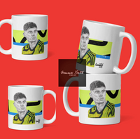 Kai Havertz Inspired Pencil Drawing Mug Original Artwork