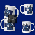 Drawing of Son Heung Min and James Maddison Inspired Pencil Drawing Mug Original Artwork