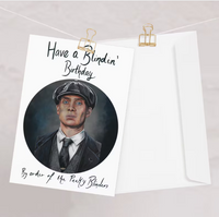 Cillian Murphy Drawing Birthday Card A5 Size Handmade HAMMER CARD