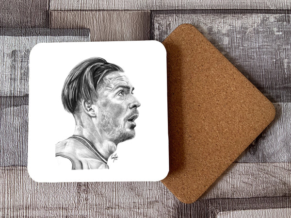 Jack Grealish Drawing Coaster