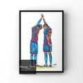 Raphinha and Yamal Poster Print
