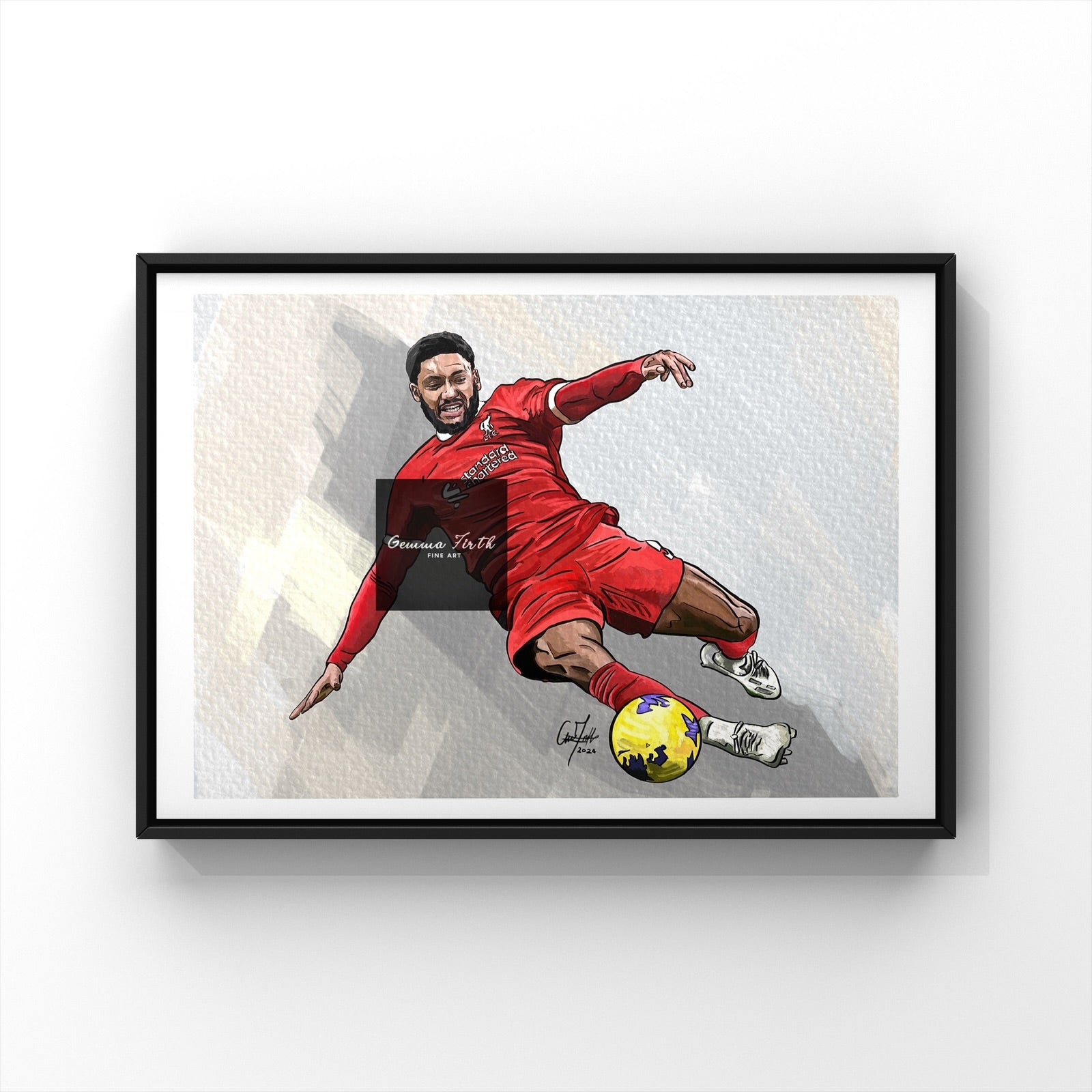 Drawing Of Joe Gomez Inspired Drawing print