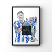 Josh Windass A4 Print Pencil Drawing SWFC themed drawing