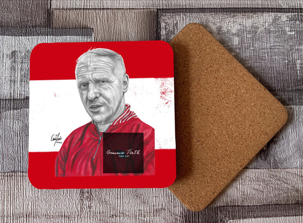 Bill Shankly Drawing Coaster