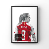 Beth Mead inspired Print Pencil Drawing Original Artwork footballer drawing Lionesses