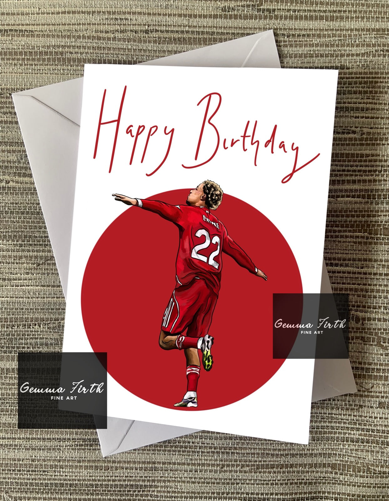 Hugo Ekitike Drawing Birthday Card