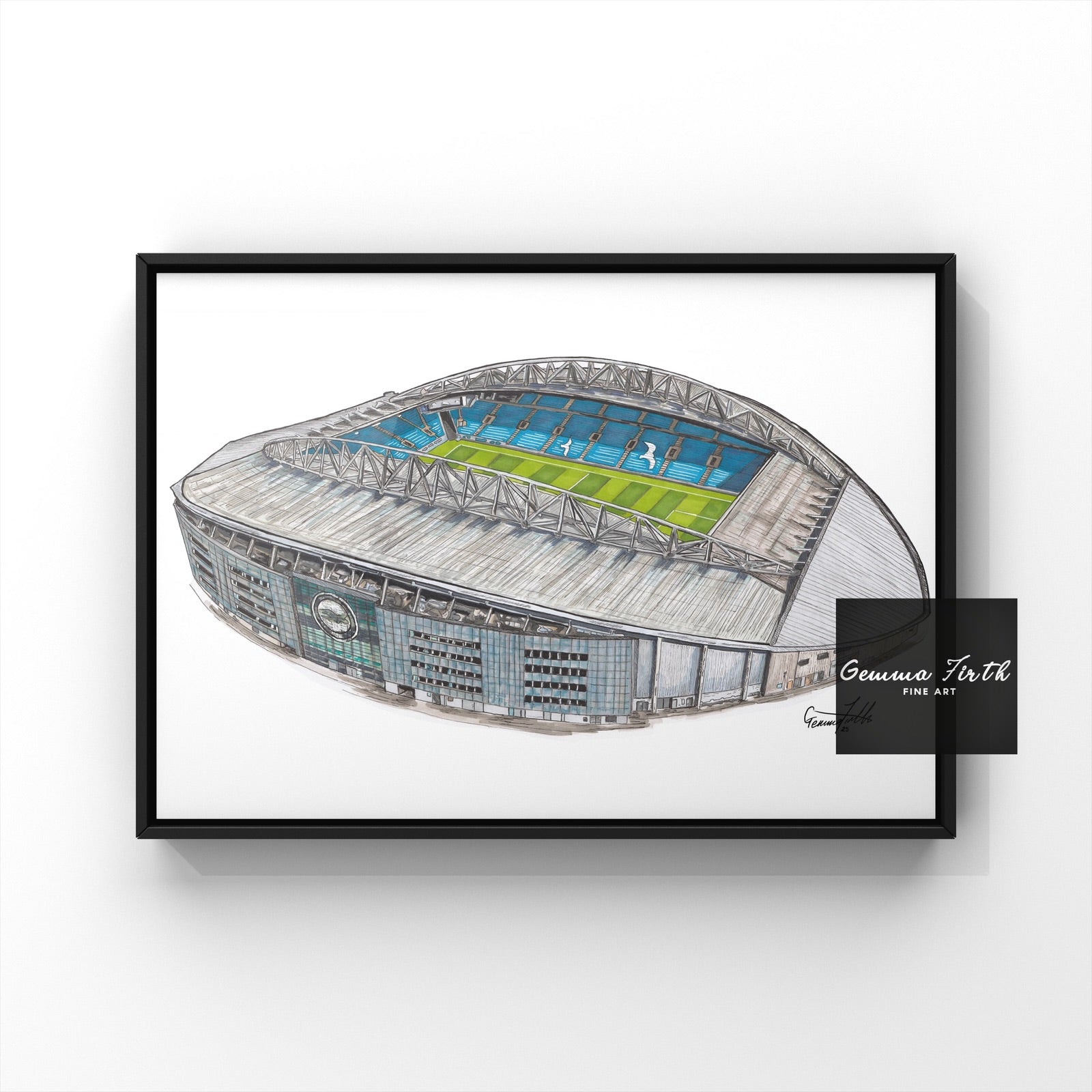 Brighton Amex Stadium drawing Print