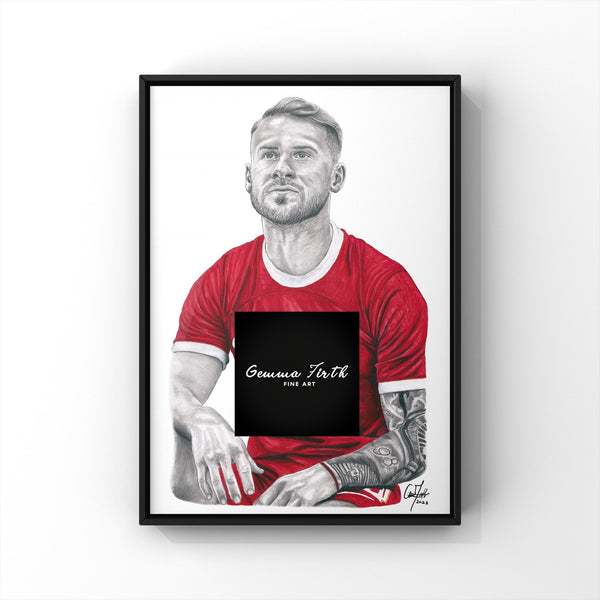 Alexis Mac allister drawing lfc themed