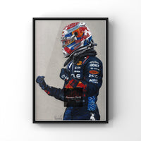 "VERSTAPPEN" Coloured Pencil Drawing *ORIGINAL ARTWORK*