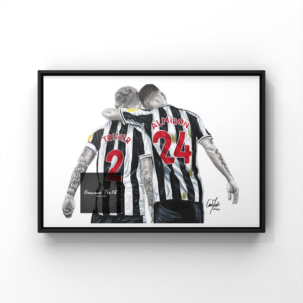 Trippier and Almiron Poster Print