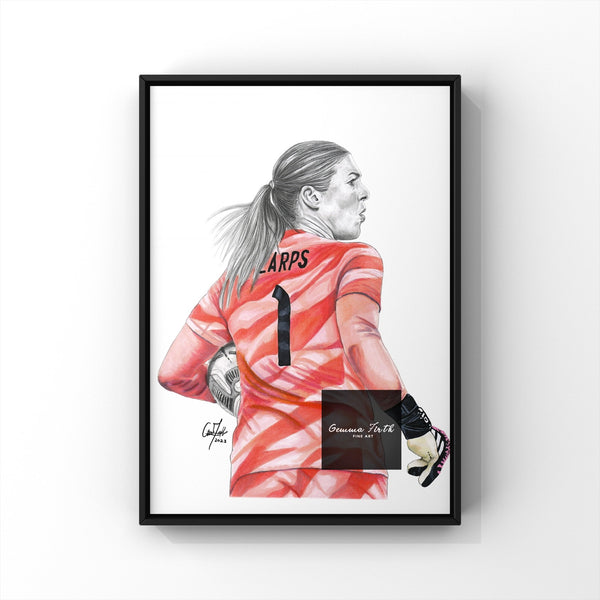 Mary Earps Print Pencil Drawing Original Artwork footballer drawing Lionesses