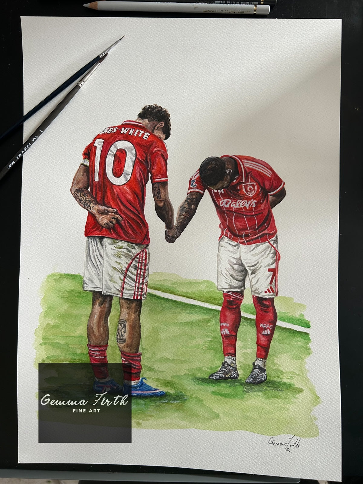 Morgan Gibbs-White and Callum Hudson-Odoi Poster Print