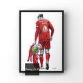 Virgil Van Dijk Inspired Pencil Drawing A4 A5 A3 Drawing Liverpool Champions drawing | Football Prints | Birthday Gift | Football Decor |