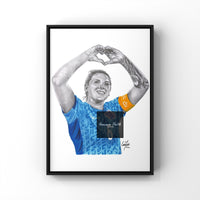 Millie Bright Inspired Pencil Drawing Print