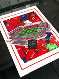 Forest Kit Collage Retro Shirts & Stadium Football Print
