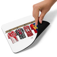 Thierry Henry Career Shirts Illustration Drawing Mouse pad