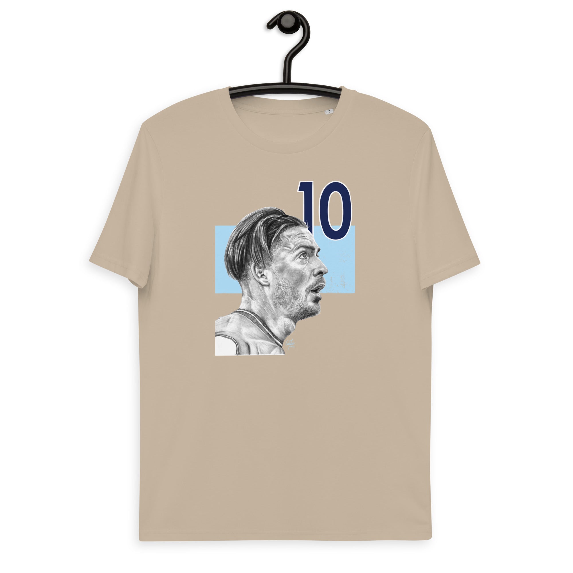 Jack Grealish Drawing Unisex organic cotton t-shirt