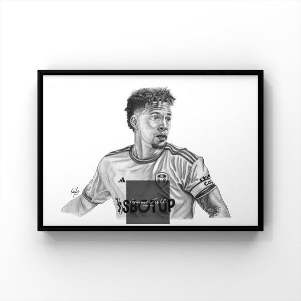 This is a print of one of my original drawings, Leeds United player Rodrigo M. This print would be a fantastic gift for any Leeds fan, suitable for any room. This print is available in A5, A4 and A3 size - great for any sized room! Rodrigo Leeds Leeds fan gift. gifts for leeds fans. leeds drawing. Leeds player art. gifts for leeds fans.