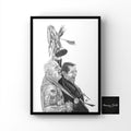 This is a print of one of my original drawings, Hull City Legend Dean Windass and Manager Phil Brown. The image is from their promotion winning year in 2008. This print would be a fantastic gift for any Hull City fan, suitable for any room. hyper realistic graphite drawings